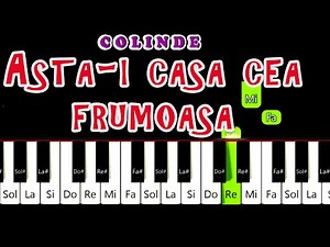 Asta-i Casa Cea Frumoasa FLORILE DALBE Tutorial Pian