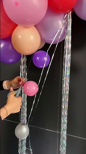 DIY Floating Balloon Curtain 🎈✨ Easy Garland Decor Hack