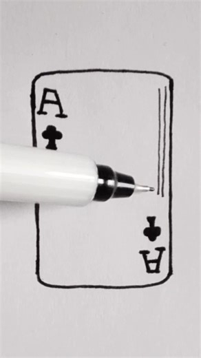 #how to draw playing card #shortsdrawing #viral #drawing