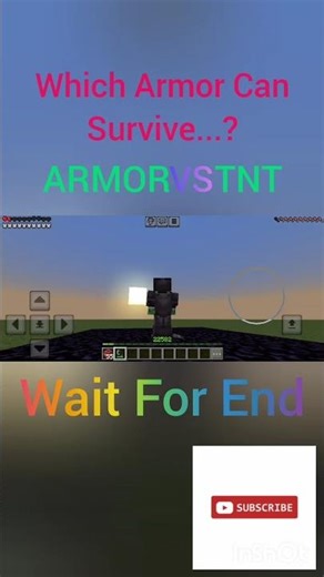 🔥 “Can Armor Survive TNT? 🤯”#shorts#shortsfeed#gaming