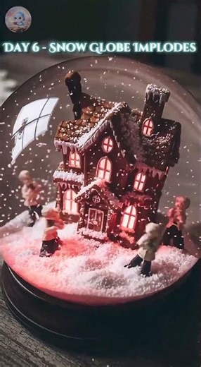 Day 6: Snow Globe Implosion Gone WRONG❄️#shorts