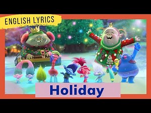holiday english lyrics from trolls holiday