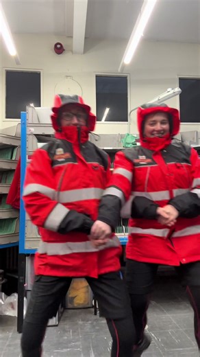 Humorous Postman Dance Routine with Royal Mail