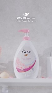 Want all-day moisturization with a light, fresh feel? #GoBlossom with the lightweight, easy-rinse formula of Dove Sakura Body Wash. (with regular use) 🌸🩵 #DovePH #DoveBodyWash | Dove