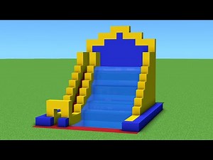 Minecraft Tutorial: How To Make A Giant Slide "Fair Part 18"