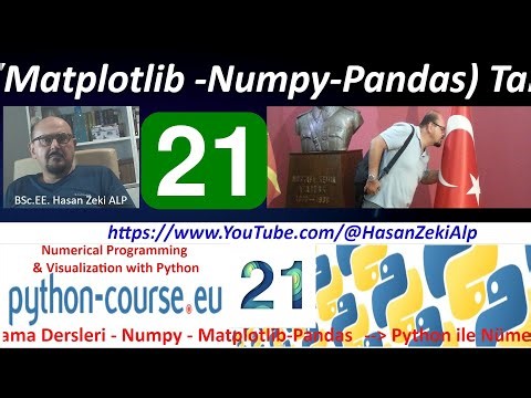 Pandas - 7 - Python Numerical Programming - Ders- 21 Örneklerle Juypter NB üzerinde Türkçe Anlatım