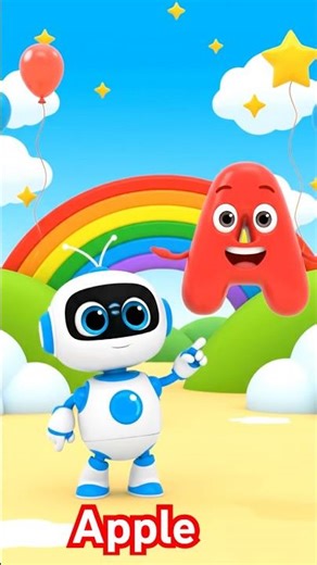 Alphabet A-B. #AI #Kids #education #Abc #little happy bot