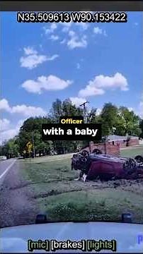 Trooper Shocked When Toddler Emerges from High-speed CRASH 😳 #shorts