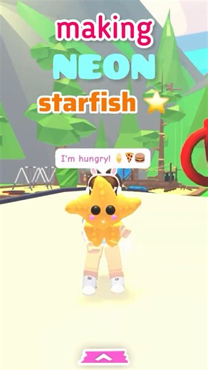 Making neon Starfish ⭐️ | Adopt Me Roblox @PlayAdoptMe