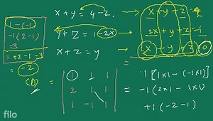 Q. 2) 2 points Using Crammer's rule of determinants find value ... | Filo