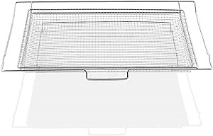 NX-AA5000RS Air Fryer Basket Replacement for Samsung Stove Oven Parts 24.7’’ x 16.5’’ 304 Stainless Steel Air Fryer Rack Samsung Oven Accessories DG75-01001C NE63A6511SS Samsung Air Fryer Tray 1 Pcs
