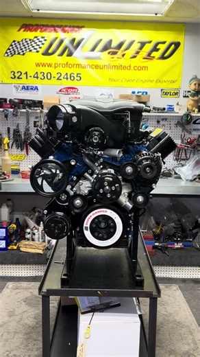 Supercharged 7.3L Godzilla Engine