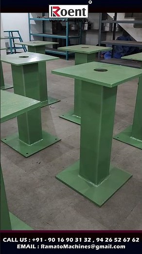 MS Fabricated Pedestal Stand for Bench Grinder, Buffing Machine, Polisher & Belt Grinders | Roent