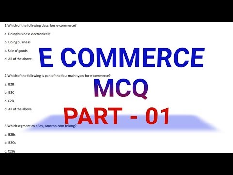 E commerce MCQ Questions Part 1