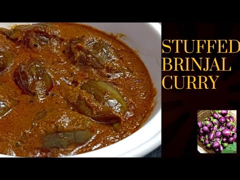 Stuffed Brinjal Curry Recipe Malayalam | Ennegayi Recipe | Stuffed Brinjal | Brinjal Curry