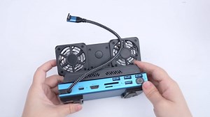 14-in-1 Docking Station for Steam Deck, ROG Ally X & Legion Go, Dual Cooling Fan USB C Docking Station with HDMI 4K 60Hz, 1000Mbps, 4*USB 3.0, USB C 100W PD, SD TF Slot