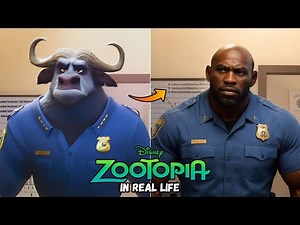 Zootopia in REAL LIFE | AI Transformation vs Original Animation