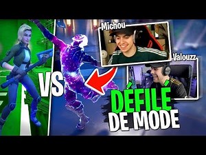 Bambi vs Michou's Galaxy Fashion Show on Fortnite Creative!