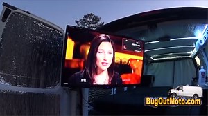 Van Build Part 8 - 32" FoldAway TV - HD Antenna and Alarm | Bug Out Van Build Series