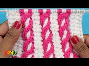 Two color cable Sweater pattern | Knitting Pattern two color cable design