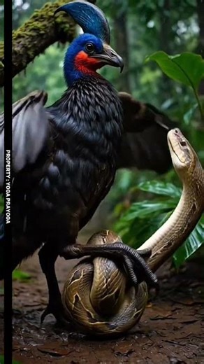 Cassowary vs Scrub Python | Rainforest Terror Spin