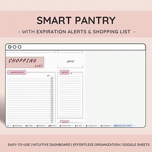 Pantry Harmony | Transform Your Storage Areas | Streamline, Organize, and Elevate Your Household | Inventory & Automated Grocery List - Etsy
