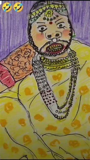 ONE PEOPLE ARE WEARING SAARI AND MAKE THE DRAWING VERY FUNNY 🤣🤣🤣🤣 #comedy #comments COMEDY KING 1212