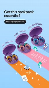 This could be the game-changer in your child’s daily school and play routine ☀️ Loop Engage Kids earplugs are a back-to-school essential... 👩‍🎤 Made for focusing and filtering distractions 🚀 With 16 dB (SNR) of noise reduction 🦖 And a comfy, adjustable fit for little ears Want to help them learn, play and grow? Shop now with 100-day hassle-free returns 🤩 | Loop
