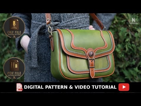 Zig Zag Leather Bag Patttern & DXF File