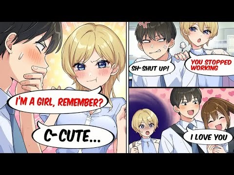 Manga Dub My Cold, Boyish Coworker Saw Me With My Cousin… Then She Got Girly？! RomCom