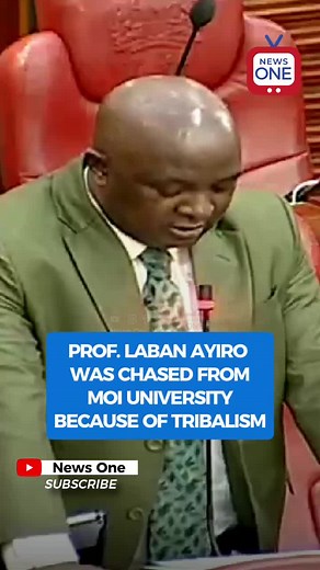 Professor Laban Ayiro was chased from Moi University because of tribalism. #newsonekenya #kenya