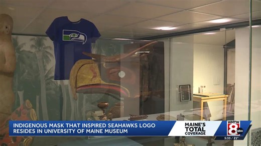 Mask that inspired Seattle Seahawks logo is here in Maine