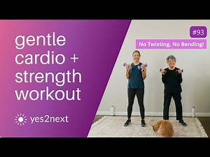 Gentle Cardio & Strength Workout | No Twisting or Bending