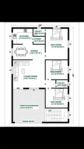 DM for house design 🏡 ,| 30'X50' House plan design | #homedesign #architecture #follow4follow #autocad2d #likeme #shareforshare #homedecoration #buildingmaterial #buildingmaterial #autocad #homedécor #elevation #front | Houseplandesign2025