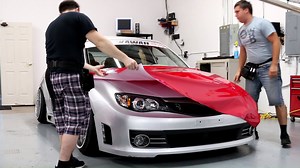 33K views · 333 reactions | Subaru WRX STI fully wrapped in Gloss Carmine Red Avery Dennison Graphics Solutions - North America . . . www.da-customs.com . . . (425) 633-6288 | D&A Customs | Facebook