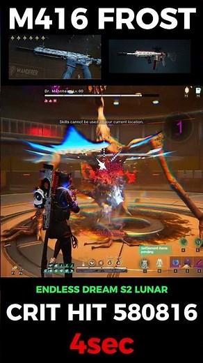 ONCE HUMAN OLD LEGEND POWER OF CLASSIC MODS M416 SILENT ANABSIS CRIT HIT 580K🥶#oncehuman
