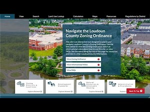 How To Use the New Loudoun County, VA, Zoning Ordinance Portal