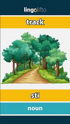 🇬🇧🇩🇰 track - sti : learn English : Lad os lære engelsk : vocabulary builder
