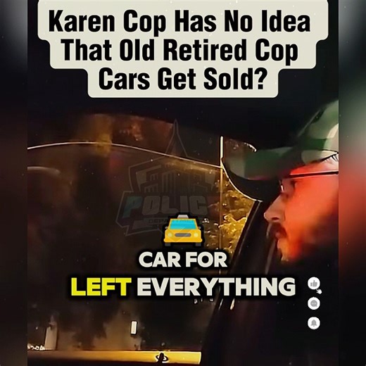 Karen Cop Has No Idea That Old Retired Cop Cars Get Sold | Passioni Illustrate