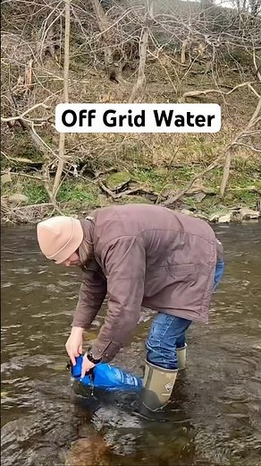 Dirty River Water → Safe Drinking Water (Off Grid Water Filter) #camping #outdoors #waterfilter
