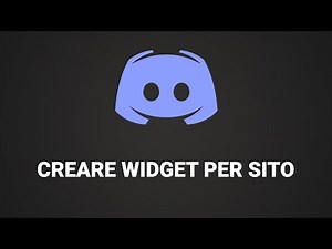 Come creare un widget Discord per il nostro Sito