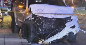 Car careens onto front lawn of New Jersey funeral home