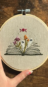 Turning a plain tote into something magical with my fungi phantom stick & stitch! Peel, stick, stitch, and rinse. It’s that easy! 👻🍄 Grab your favorite sticker design(s) from my shop! Over 70 designs to choose from. #diyembroidery #stickandstitch #DIY #diycraft #easycraft #upcyclefashion #upcycleart #handembroidery #embroidery #embroideryforbeginners #embroiderytutorial | threadheaddesigns