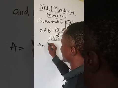 Explaining matrix multiplication #matrices #matrix #maths