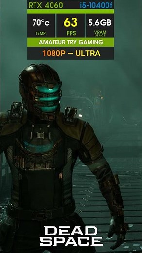 Dead Space Remake | All Graphic Presets | RTX 4060 Test #shorts