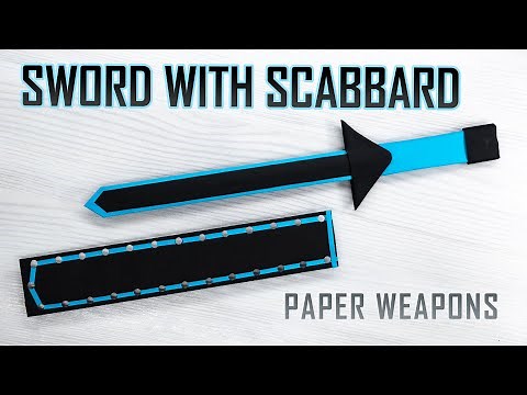 Crafting a Medieval Sword and Scabbard - Easy Paper Craft for Kids and Cosplay!