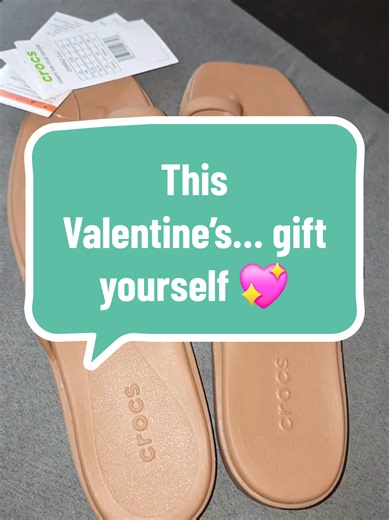 This Valentine’s, gift yourself something you’ll actually wear 🤎💌 The Milk Chocolate Crocs Miami Toe Loop Sandals are comfy, cute, and perfect for everyday life. Lightweight, easy to slip on, and made for all-day comfort. I’m usually a size 8.5–9 and sized down to an 8, and they fit perfectly. Self-love looks like comfy sandals you don’t want to take off 💕 Grab them before they sell out. #CapCut #crocs #sandals #valentines #galentinesday