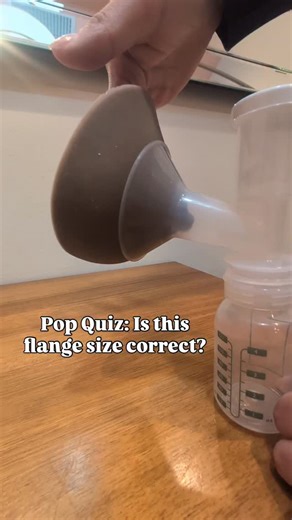 Breastfeeding Success- Lactation Consultants on Instagram: "Answer: It’s too big! Did you know that a flange that is too big can actually hurt your milk supply? If your areola is being pulled through the tunnel of your flange, it might be time to size down. A too-big flange can cause swelling, pain, and less milk. Come get fitted — your nipples will thank you!"