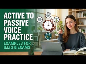 Active to Passive Voice Practice | Step-by-Step Examples for IELTS & Exams