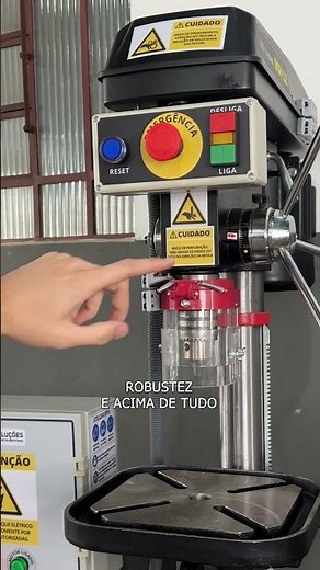 Furadeira de bancada com adequação conforme NR-12
